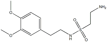 2-amino-N-[2-(3,4-dimethoxyphenyl)ethyl]ethane-1-sulfonamide Structure
