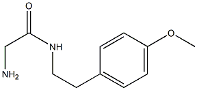 2-amino-N-[2-(4-methoxyphenyl)ethyl]acetamide 结构式
