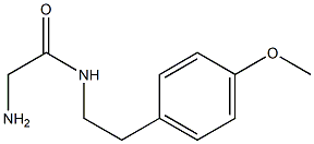 2-amino-N-[2-(4-methoxyphenyl)ethyl]acetamide 化学構造式