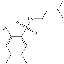 2-amino-N-[2-(dimethylamino)ethyl]-4,5-dimethylbenzene-1-sulfonamide,,结构式