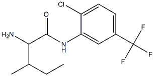 2-amino-N-[2-chloro-5-(trifluoromethyl)phenyl]-3-methylpentanamide 化学構造式