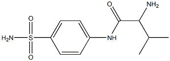 2-amino-N-[4-(aminosulfonyl)phenyl]-3-methylbutanamide,,结构式