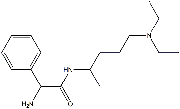2-amino-N-[4-(diethylamino)-1-methylbutyl]-2-phenylacetamide