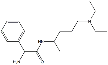  2-amino-N-[4-(diethylamino)-1-methylbutyl]-2-phenylacetamide