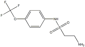 2-amino-N-[4-(trifluoromethoxy)phenyl]ethane-1-sulfonamide 结构式