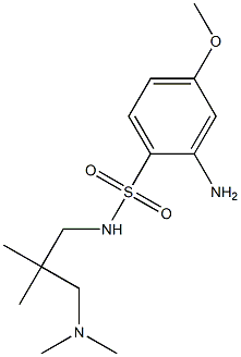 2-amino-N-{2-[(dimethylamino)methyl]-2-methylpropyl}-4-methoxybenzene-1-sulfonamide Structure