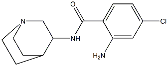 2-amino-N-1-azabicyclo[2.2.2]oct-3-yl-4-chlorobenzamide Struktur