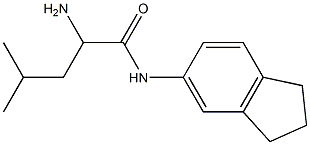 2-amino-N-2,3-dihydro-1H-inden-5-yl-4-methylpentanamide Structure