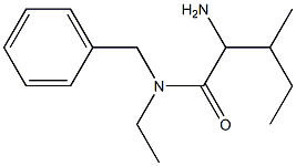 2-amino-N-benzyl-N-ethyl-3-methylpentanamide Structure