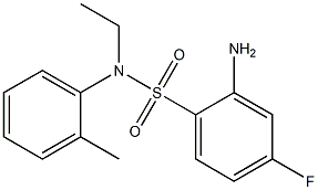 2-amino-N-ethyl-4-fluoro-N-(2-methylphenyl)benzene-1-sulfonamide