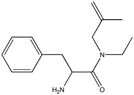 2-amino-N-ethyl-N-(2-methylprop-2-enyl)-3-phenylpropanamide 结构式