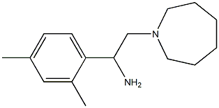 2-azepan-1-yl-1-(2,4-dimethylphenyl)ethanamine 结构式