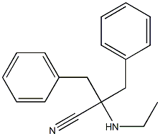 2-benzyl-2-(ethylamino)-3-phenylpropanenitrile