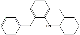 2-benzyl-N-(2-methylcyclohexyl)aniline Struktur