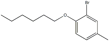2-bromo-1-(hexyloxy)-4-methylbenzene Struktur