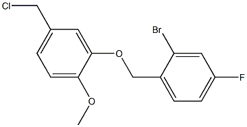 2-bromo-1-[5-(chloromethyl)-2-methoxyphenoxymethyl]-4-fluorobenzene