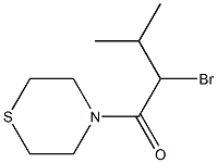 2-bromo-3-methyl-1-(thiomorpholin-4-yl)butan-1-one,,结构式