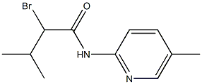 2-bromo-3-methyl-N-(5-methylpyridin-2-yl)butanamide,,结构式