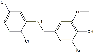 2-bromo-4-{[(2,5-dichlorophenyl)amino]methyl}-6-methoxyphenol|