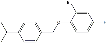 2-bromo-4-fluoro-1-{[4-(propan-2-yl)phenyl]methoxy}benzene