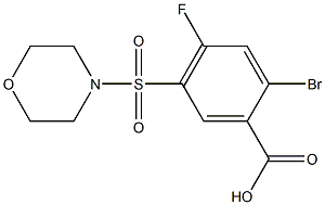 2-bromo-4-fluoro-5-(morpholin-4-ylsulfonyl)benzoic acid
