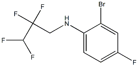 2-bromo-4-fluoro-N-(2,2,3,3-tetrafluoropropyl)aniline Struktur