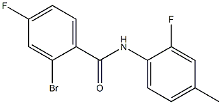 2-bromo-4-fluoro-N-(2-fluoro-4-methylphenyl)benzamide Structure