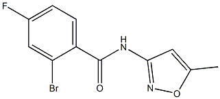 2-bromo-4-fluoro-N-(5-methylisoxazol-3-yl)benzamide Struktur