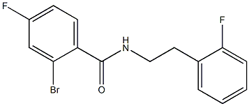 2-bromo-4-fluoro-N-[2-(2-fluorophenyl)ethyl]benzamide