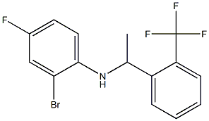 2-bromo-4-fluoro-N-{1-[2-(trifluoromethyl)phenyl]ethyl}aniline