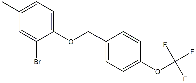 2-bromo-4-methyl-1-{[4-(trifluoromethoxy)phenyl]methoxy}benzene