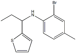 2-bromo-4-methyl-N-[1-(thiophen-2-yl)propyl]aniline