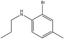 2-bromo-4-methyl-N-propylaniline Structure