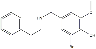 2-bromo-6-methoxy-4-{[(2-phenylethyl)amino]methyl}phenol