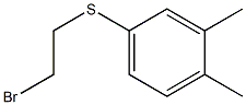 2-bromoethyl 3,4-dimethylphenyl sulfide,,结构式