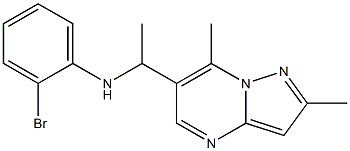 2-bromo-N-(1-{2,7-dimethylpyrazolo[1,5-a]pyrimidin-6-yl}ethyl)aniline