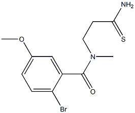 2-bromo-N-(2-carbamothioylethyl)-5-methoxy-N-methylbenzamide Structure