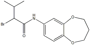 2-bromo-N-(3,4-dihydro-2H-1,5-benzodioxepin-7-yl)-3-methylbutanamide|