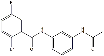 2-bromo-N-(3-acetamidophenyl)-5-fluorobenzamide Structure