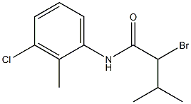 2-bromo-N-(3-chloro-2-methylphenyl)-3-methylbutanamide Structure