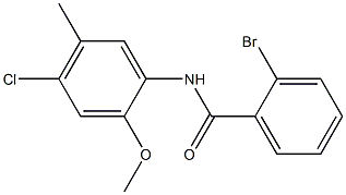 2-bromo-N-(4-chloro-2-methoxy-5-methylphenyl)benzamide Struktur