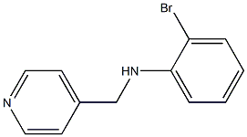2-bromo-N-(pyridin-4-ylmethyl)aniline Struktur