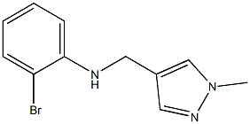 2-bromo-N-[(1-methyl-1H-pyrazol-4-yl)methyl]aniline Structure