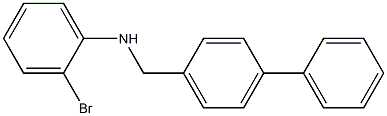  2-bromo-N-[(4-phenylphenyl)methyl]aniline