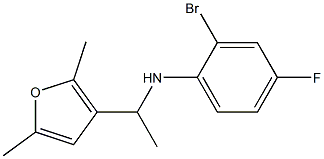 2-bromo-N-[1-(2,5-dimethylfuran-3-yl)ethyl]-4-fluoroaniline