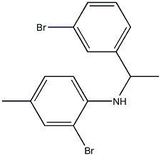 2-bromo-N-[1-(3-bromophenyl)ethyl]-4-methylaniline Structure