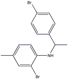 2-bromo-N-[1-(4-bromophenyl)ethyl]-4-methylaniline Structure