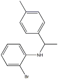 2-bromo-N-[1-(4-methylphenyl)ethyl]aniline,,结构式