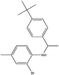 2-bromo-N-[1-(4-tert-butylphenyl)ethyl]-4-methylaniline 化学構造式