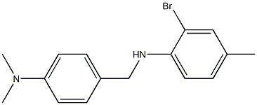 2-bromo-N-{[4-(dimethylamino)phenyl]methyl}-4-methylaniline 化学構造式